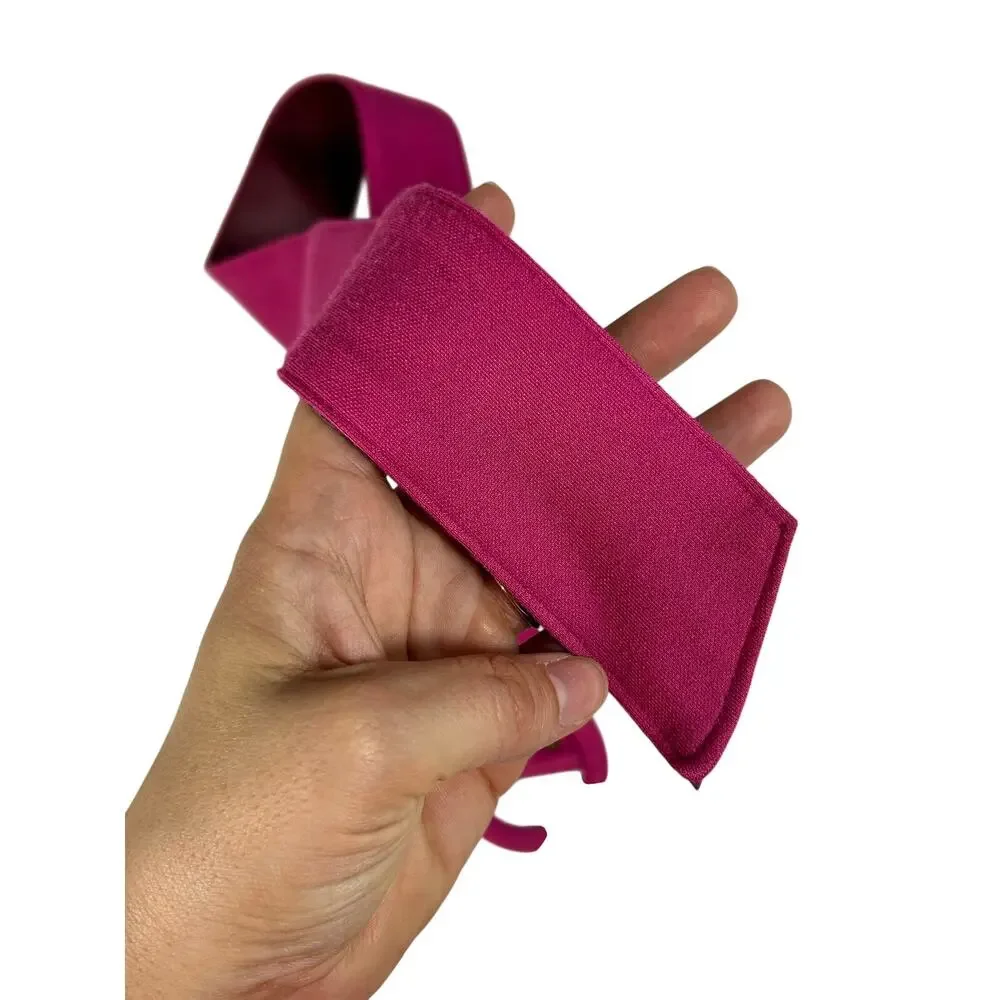 Vtg Hot Pink Fabric- Waist Belt- Vtg Sz 12- Basics- Vibrant Minimalist- 36